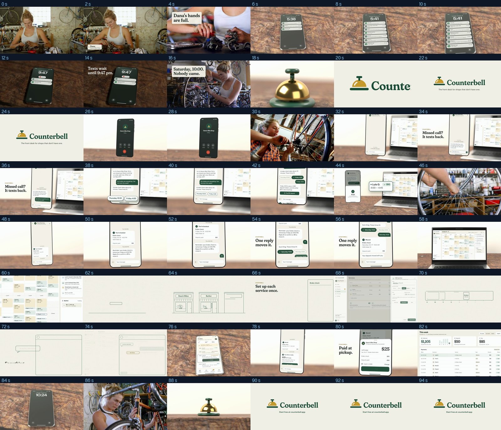 the launch video at one frame every 2 s